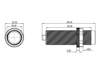 تصویر  سنسور خازنی استوانه ای قطر 18mm فاصله دید 8mm خروجی رله (NO) مدل CRY18-08KA