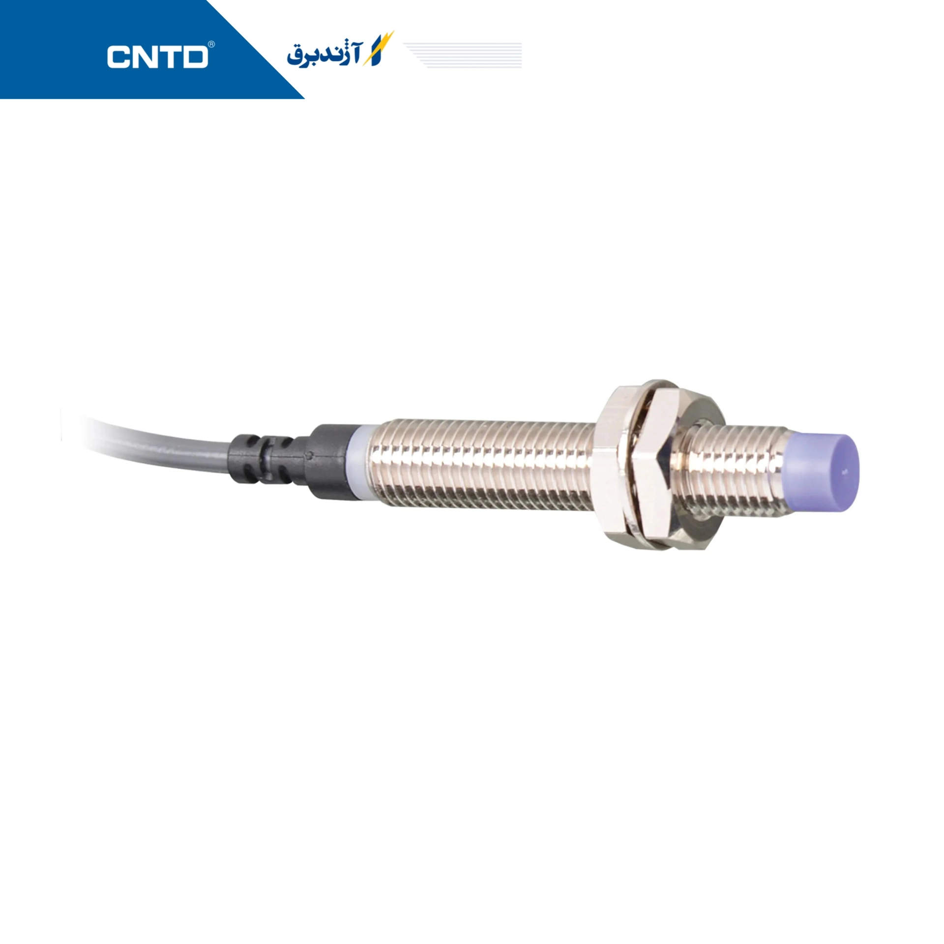 سنسور القایی استوانه ای قطر 8mm فاصله دید 3mm خروجی NPN NC
