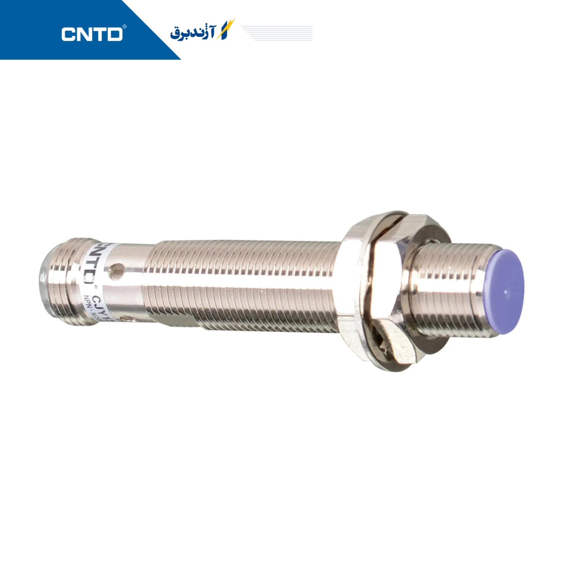 سنسور القایی استوانه ای سوکتی قطر 12mm فاصله دید 4mm خروجی PNP NO+NC